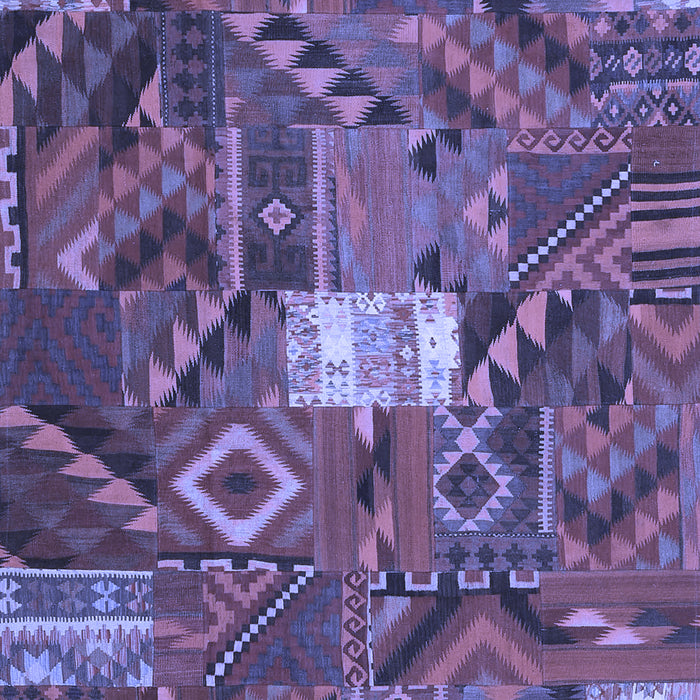 Patchwork Blue Transitional Rug, con1668blu