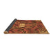 Sideview of Patchwork Brown Transitional Rug, con1668brn