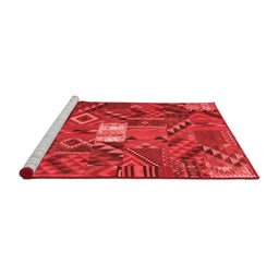 Transitional Red Washable Rugs