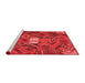 Transitional Red Washable Rugs