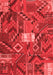 Patchwork Red Transitional Area Rugs