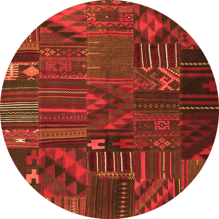 Machine Washable Patchwork Orange Transitional Area Rugs, wshcon1669org