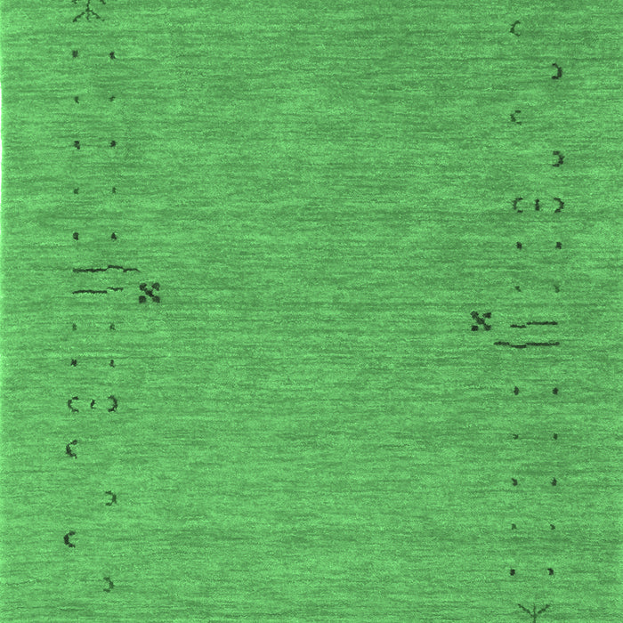 Machine Washable Abstract Emerald Green Contemporary Area Rugs, wshcon166emgrn