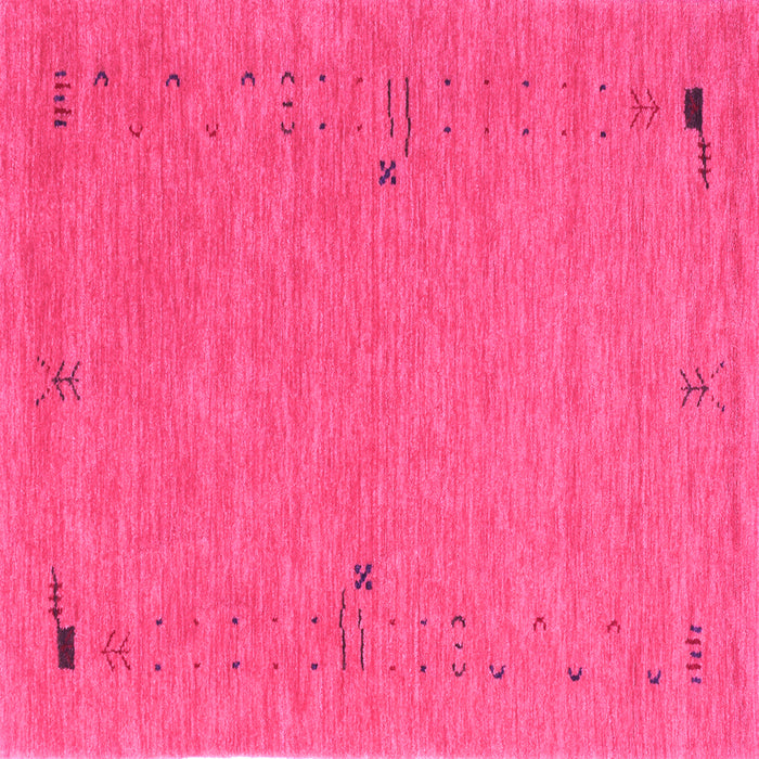 Square Abstract Pink Contemporary Rug, con166pnk