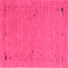 Square Abstract Pink Contemporary Rug, con166pnk