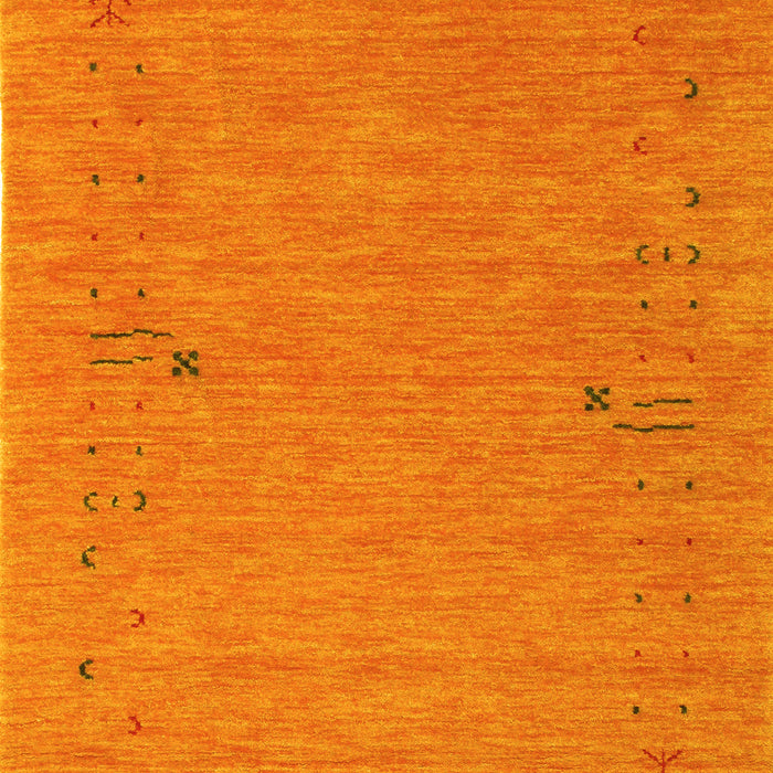 Abstract Yellow Contemporary Rug, con166yw