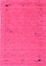 Machine Washable Abstract Pink Contemporary Rug, wshcon166pnk