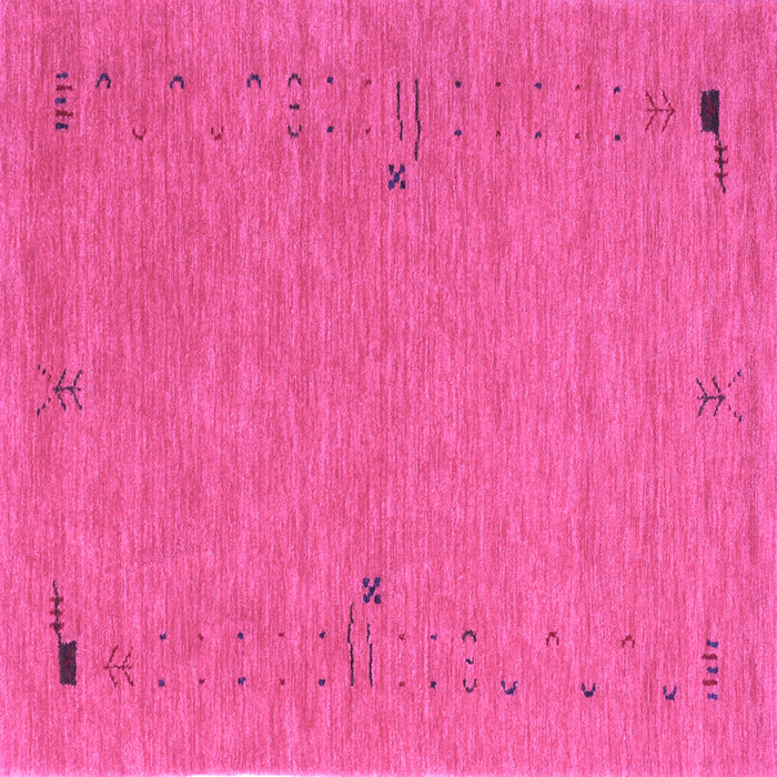 Square Abstract Purple Contemporary Rug, con166pur