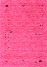 Abstract Pink Contemporary Rug, con166pnk