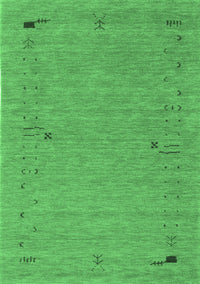 Abstract Emerald Green Contemporary Rug, con166emgrn