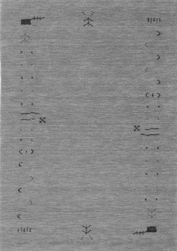 Abstract Gray Contemporary Rug, con166gry