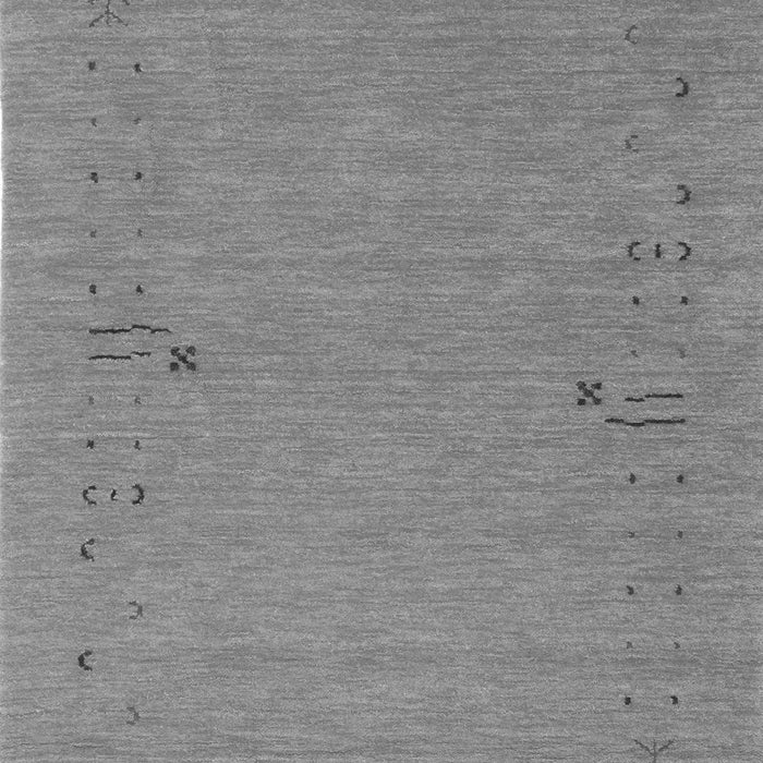 Serging Thickness of Machine Washable Abstract Gray Contemporary Rug, wshcon166gry