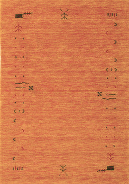 Abstract Brown Contemporary Rug, con166brn