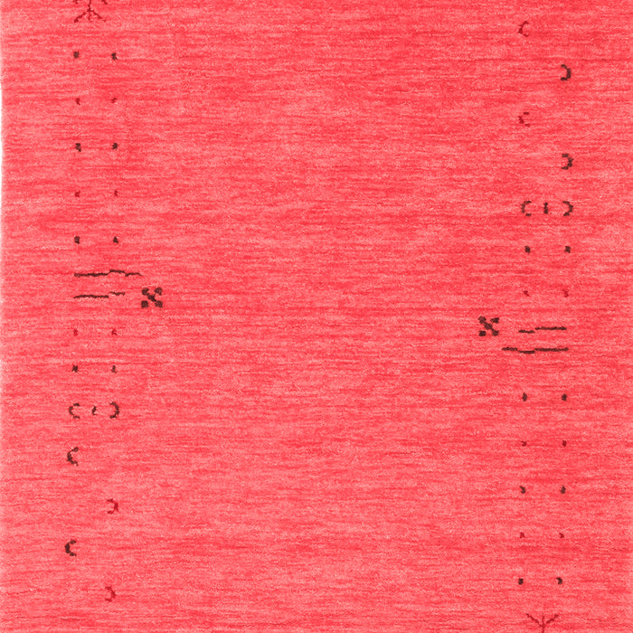 Machine Washable Abstract Red Contemporary Rug, wshcon166red