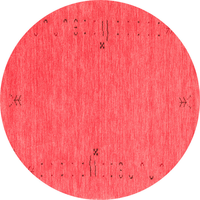 Machine Washable Abstract Red Contemporary Rug, wshcon166red