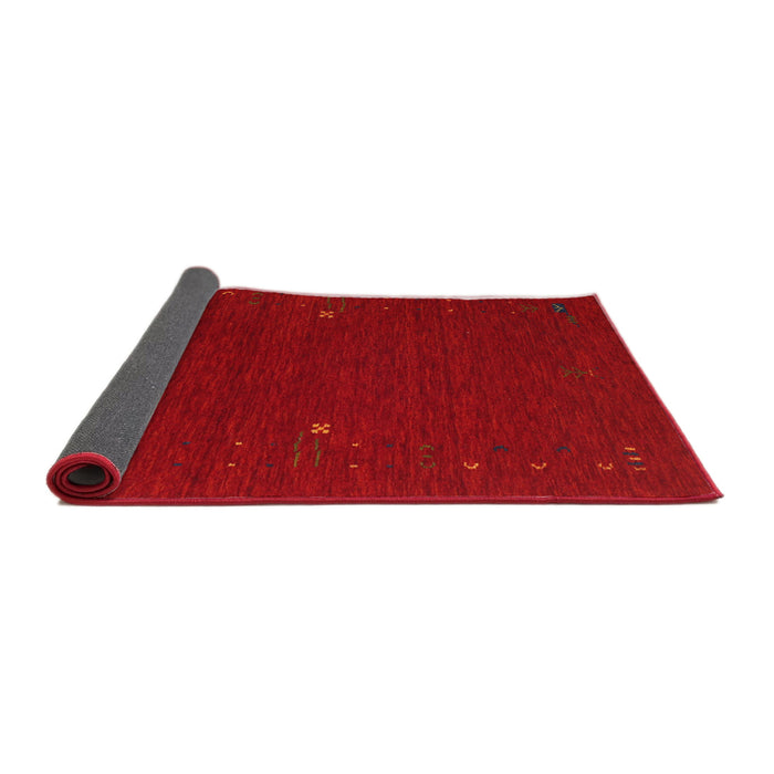 Thickness of Contemporary Red Modern Rug, con167