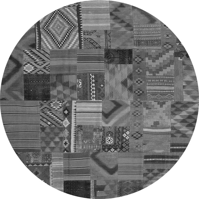 Square Patchwork Gray Transitional Rug, con1670gry