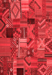 Patchwork Red Transitional Rug, con1670red