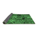 Sideview of Patchwork Emerald Green Transitional Rug, con1670emgrn