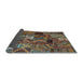 Sideview of Patchwork Light Blue Transitional Rug, con1670lblu