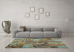 Machine Washable Patchwork Light Blue Transitional Rug in a Living Room, wshcon1671lblu