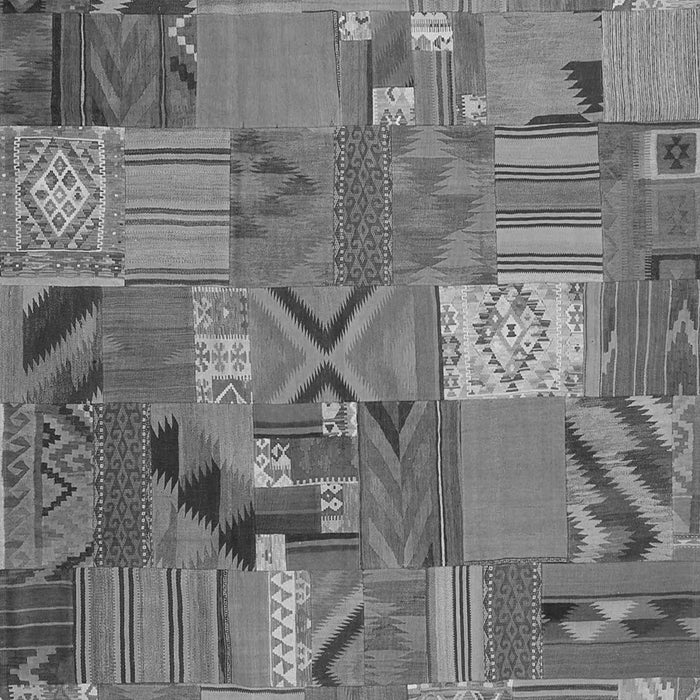 Patchwork Gray Transitional Rug, con1671gry