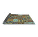 Sideview of Patchwork Light Blue Transitional Rug, con1671lblu