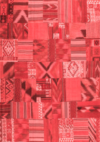 Patchwork Red Transitional Rug, con1671red