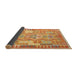 Thickness of Contemporary Orange Modern Rug, con1672