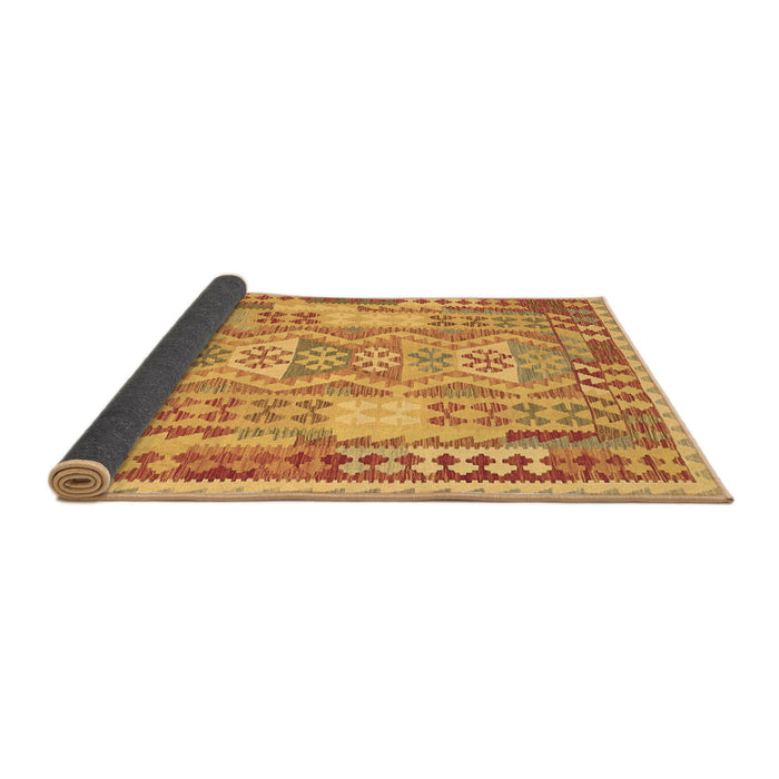 Sideview of Abstract Brown Contemporary Rug, con1672brn