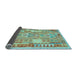 Sideview of Abstract Light Blue Contemporary Rug, con1672lblu