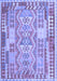 Abstract Blue Contemporary Rug, con1672blu