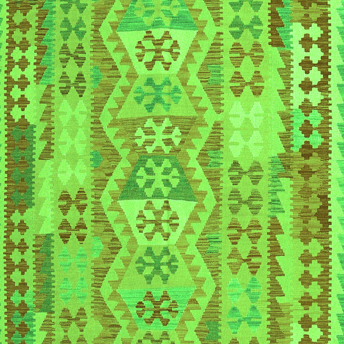 Abstract Green Contemporary Rug, con1672grn