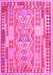 Abstract Pink Contemporary Rug, con1672pnk