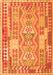 Abstract Orange Contemporary Rug, con1672org