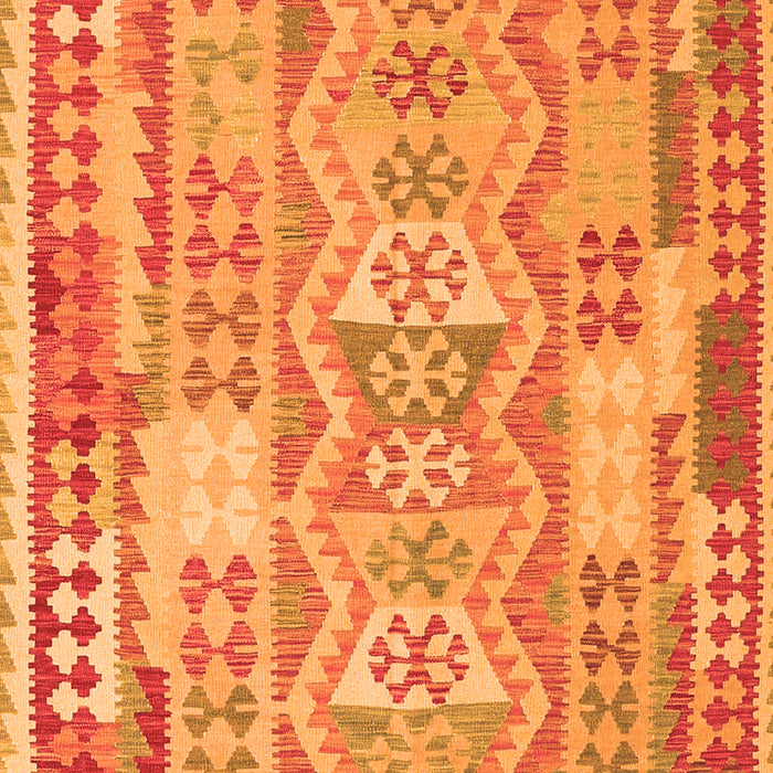 Abstract Orange Contemporary Rug, con1672org