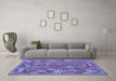 Machine Washable Oriental Blue Traditional Rug in a Living Room, wshcon1673blu