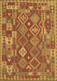 Oriental Brown Traditional Rug, con1673brn