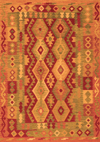 Oriental Orange Traditional Rug, con1674org