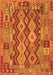 Oriental Orange Traditional Rug, con1674org