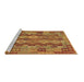 Sideview of Machine Washable Oriental Brown Traditional Rug, wshcon1674brn