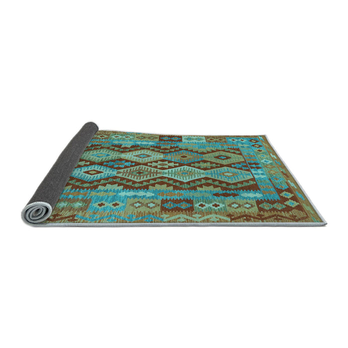 Sideview of Oriental Light Blue Traditional Rug, con1674lblu