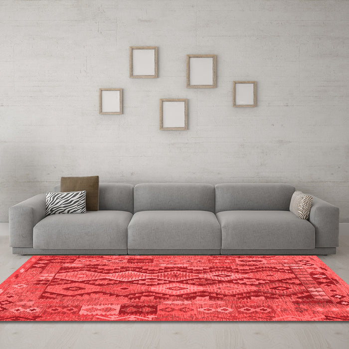 Traditional Red Washable Rugs