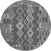 Machine Washable Oriental Gray Traditional Rug, wshcon1674gry