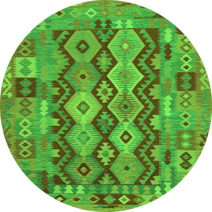 Machine Washable Oriental Green Traditional Area Rugs, wshcon1674grn