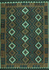 Oriental Turquoise Traditional Rug, con1675turq