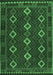 Machine Washable Oriental Emerald Green Traditional Area Rugs, wshcon1675emgrn