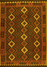 Oriental Yellow Traditional Rug, con1675yw