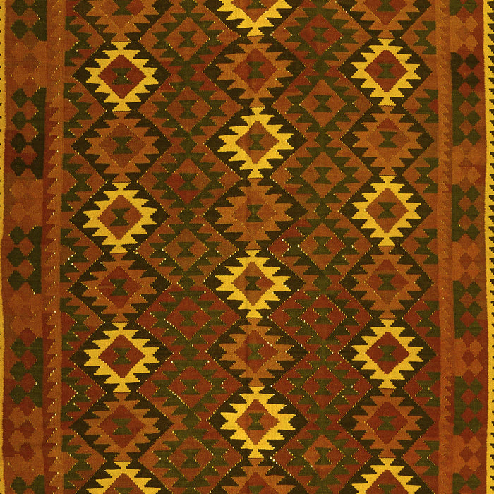Oriental Yellow Traditional Rug, con1675yw