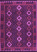 Machine Washable Oriental Purple Traditional Area Rugs, wshcon1675pur